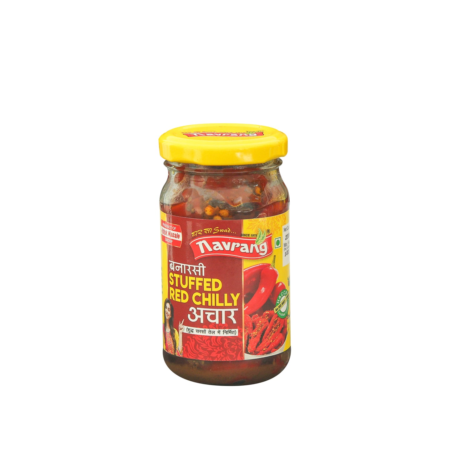 Combo of Mixed Pickle 200g - Banarsi Red Stuffed Chili Pickle 200g