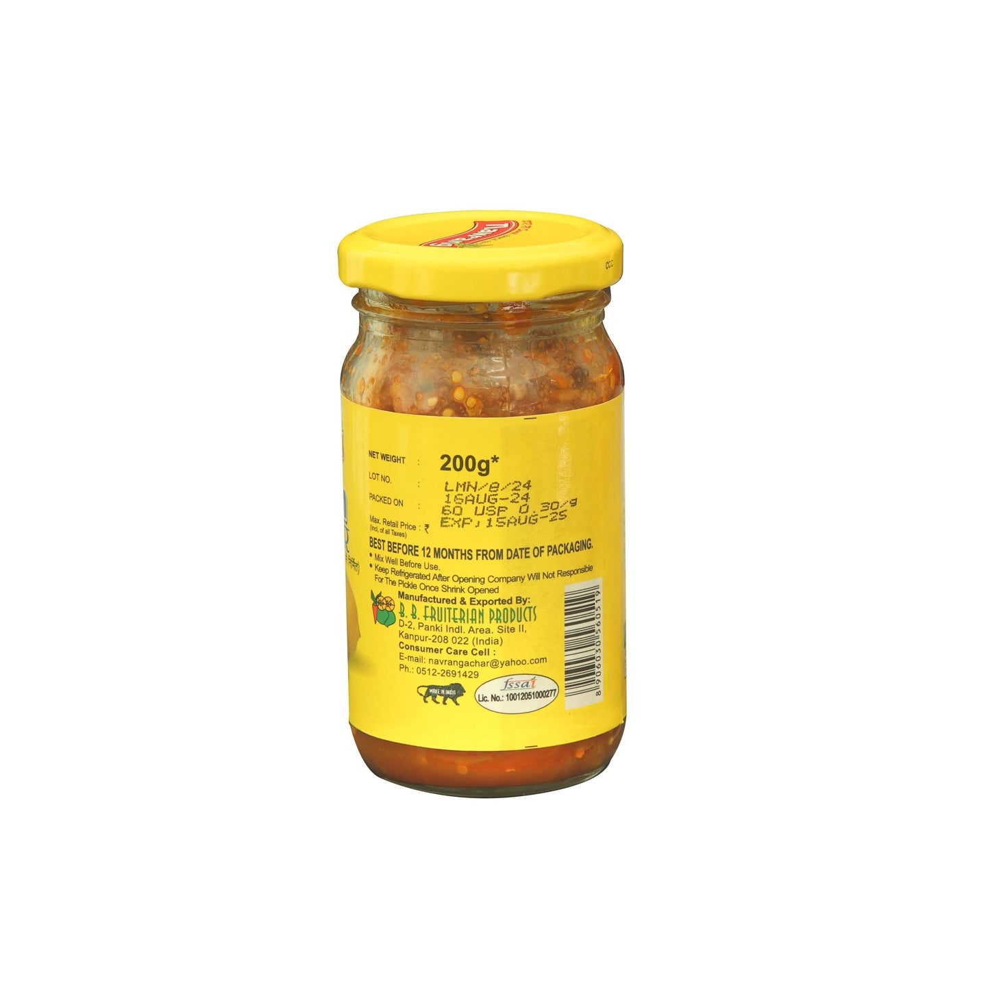 Combo of Banarsi Red Stuffed Chili Pickle 200g - Lemon Pickle 200g