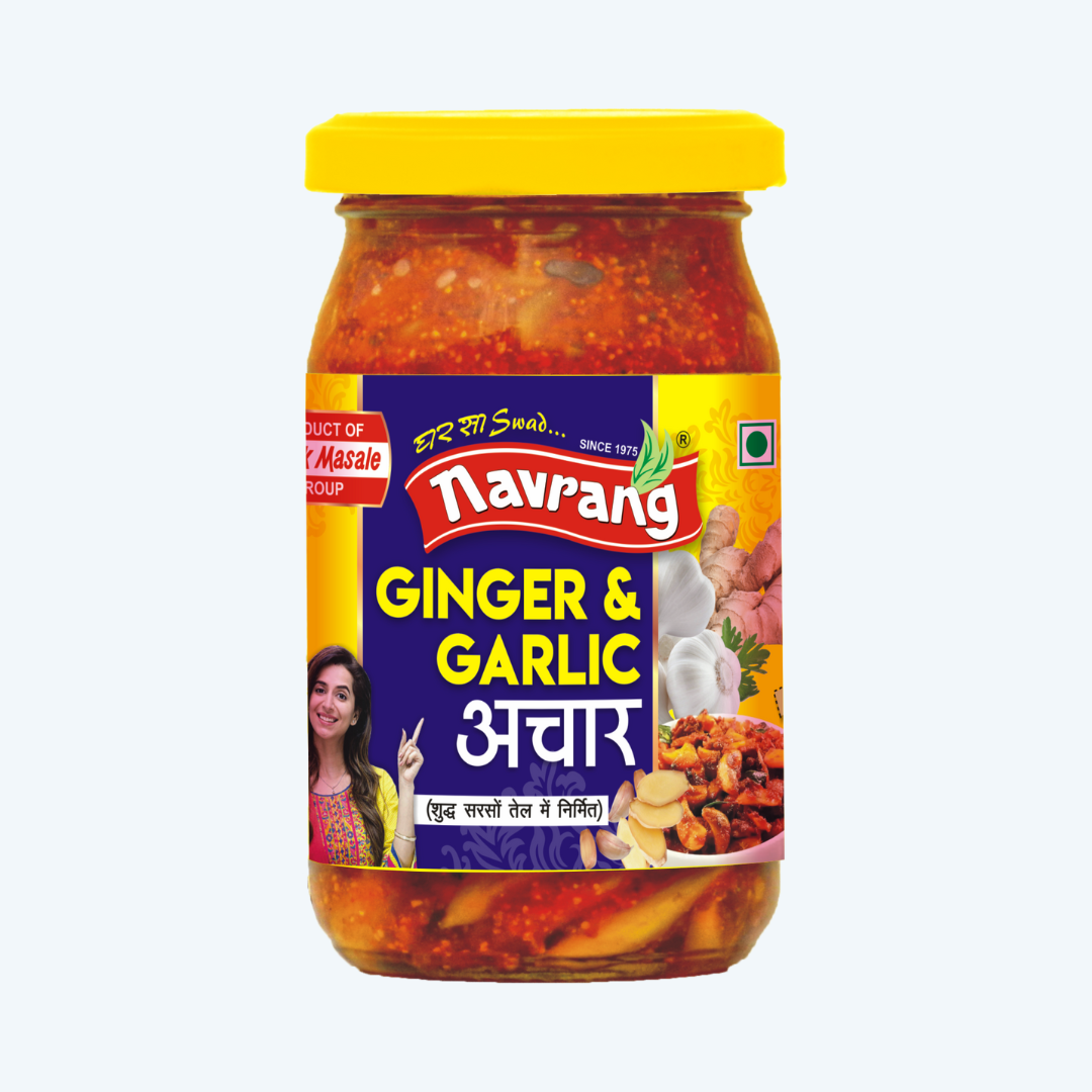 Combo of Green Chilli Pickle 200g - Ginger & Garlic Pickle 200g