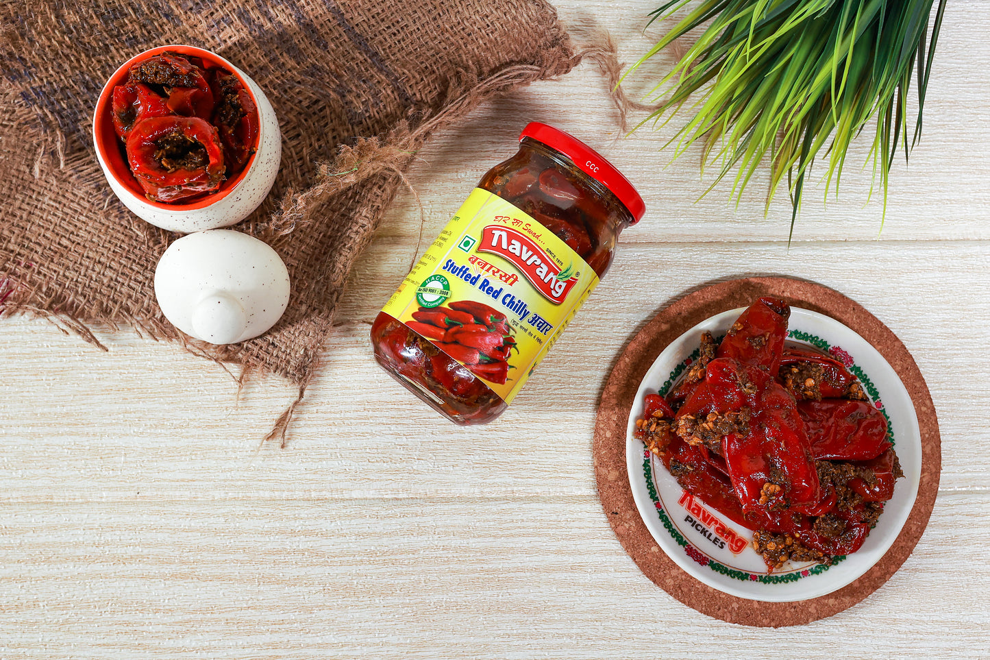 Stuffed Red Chilly Pickle - 400g Pack