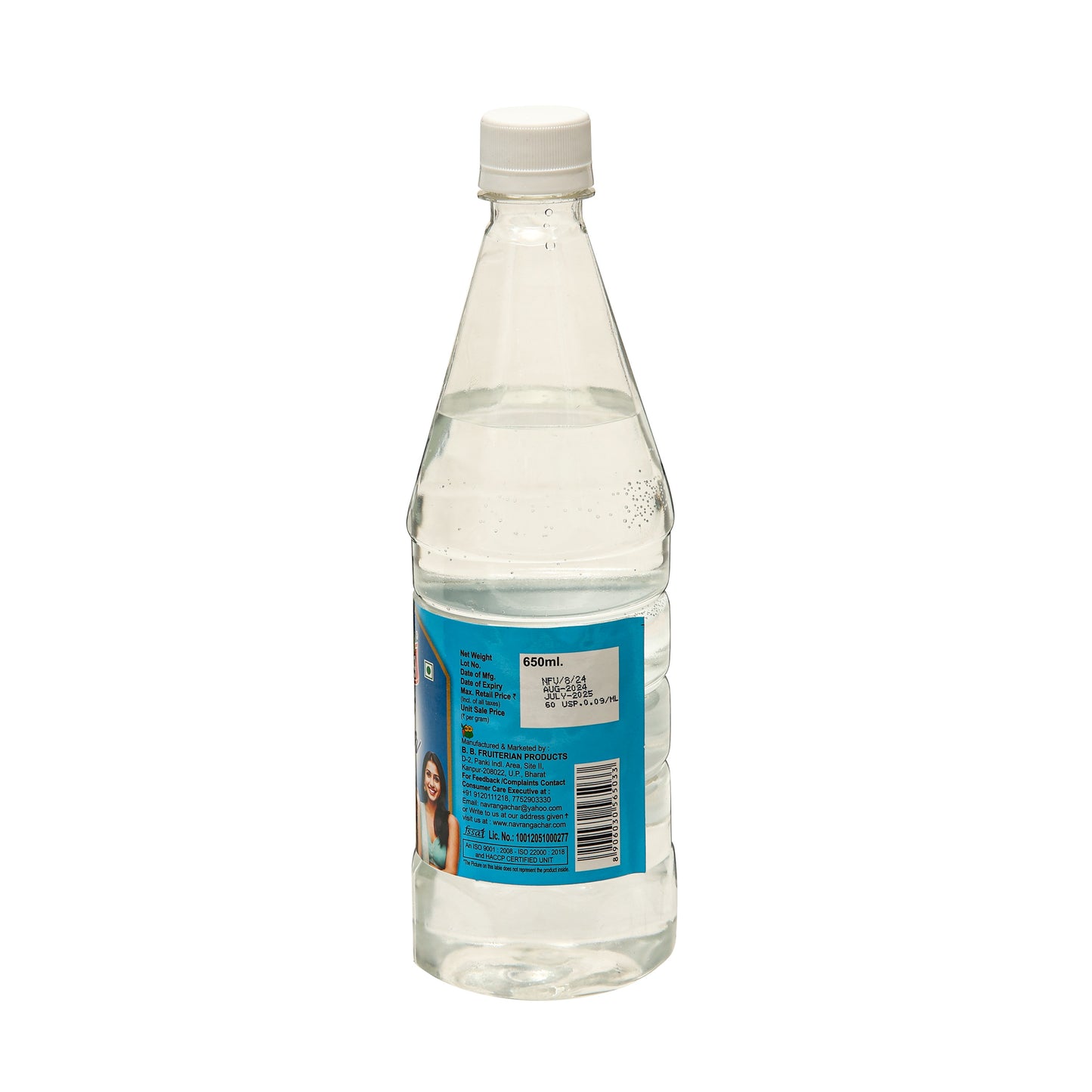 White Vinegar (सफेद सिरका) - 650ml Bottle