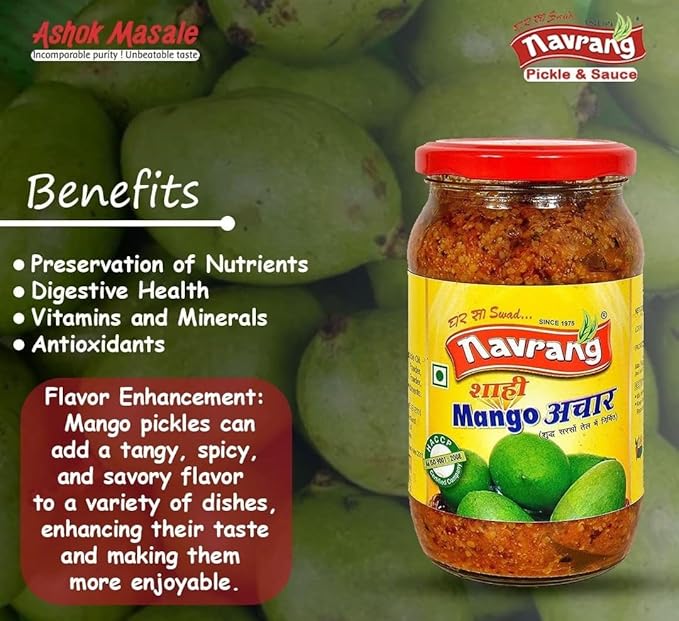 Combo of Mango Pickle 400g - Banarsi Red Stuffed Chili Pickle 400g