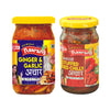 Combo of Banarsi Red Stuffed Chili Pickle 200g  -  Ginger & Garlic Mixed Pickle 200g