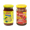 Combo of Banarsi Red Stuffed Chili Pickle 200g - Lemon Pickle 200g